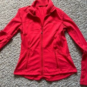 Lululemon Women's Red Zip-Up Athletic Jacket